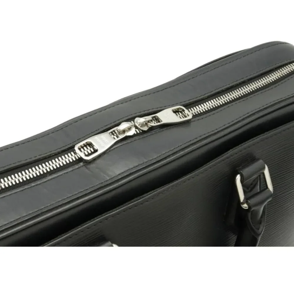 Louis Vuitton Epi Dandy Briefcase Document Bag Business Bag MM Noir - Picture 4 of 8